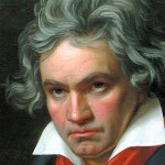 Stieler, Joseph Karl: Beethoven mit der Missa solemnis ÃlgemÃ¤lde, 1819