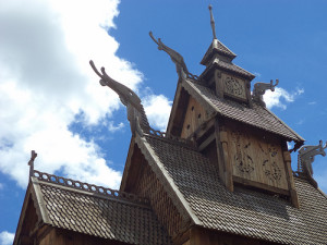 Gol Stave church roof - by DN