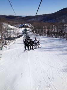 Happy People on the Lift