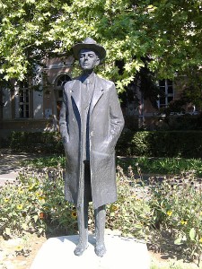 Statue of Bela Bartok in Makó, Hungary