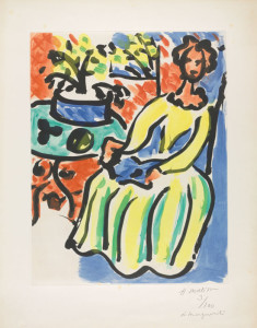 Henri Matisse. Marie-José in Yellow Dress. 1950. The Baltimore Museum of Art: Marguerite Matisse Duthuit Collection. BMA 2011.211. © 2015 Succession H. Matisse / Artists Rights Society (ARS), New York