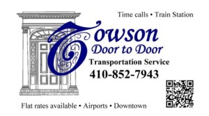 towson door to door logo