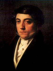 Portrait of Gioachino by Vincenzo Camuccini around the time of "Tancredo."