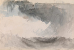 William Turner's water colour, Storm at Sea
